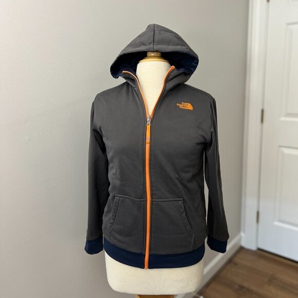 The North Face Quilted Puffer Reversible Hooded Jacket Sz L (14/16) - Picture 12 of 15